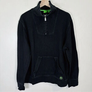 Hugo Boss Cotton Half Zip Ribbed Sweater